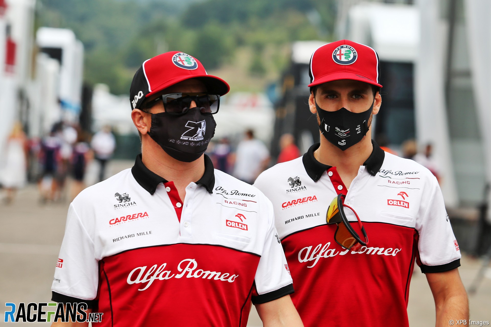 Kimi Raikkonen, Antonio Giovinazzi, Alfa Romeo, Mugello, 2020