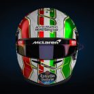 Lando Norris's helmet for the 2020 Tuscan Grand Prix