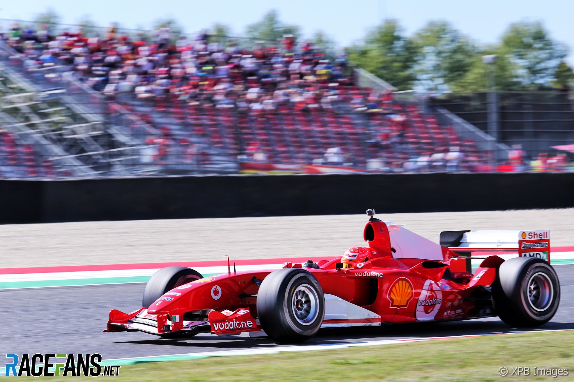 Mick Schumacher, Ferrari F2004 run, Mugello, 2020