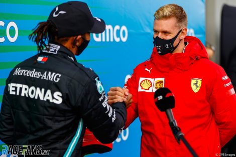 Lewis Hamilton, Mick Schumacher, Nurburgring, 2020