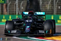 Hamilton leads Verstappen in sole practice session at Imola