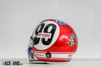 Antonio Giovinazzi’s Emilia-Romagna Grand Prix helmet, 2020