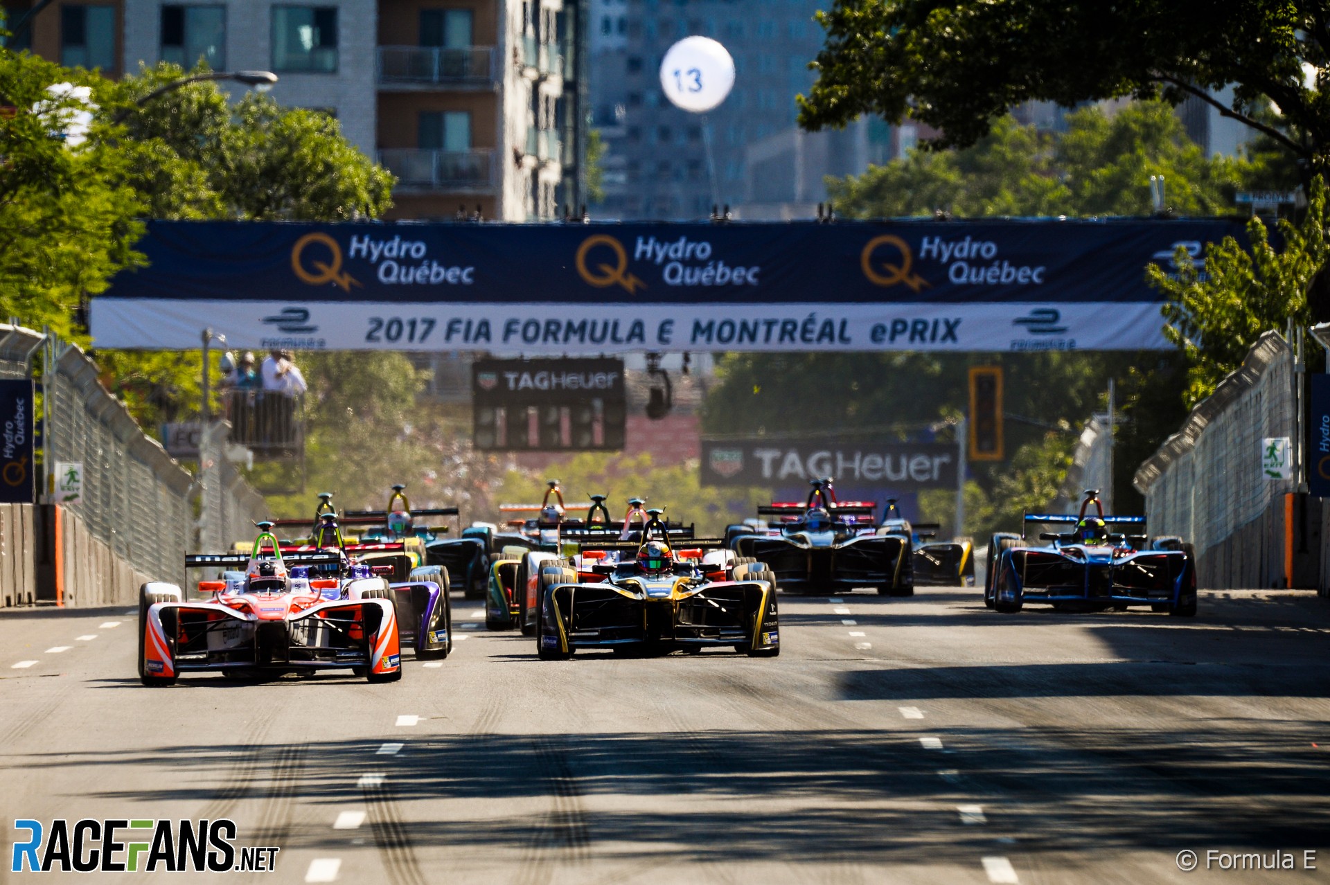 Start, Formula E, Montreal, 2017