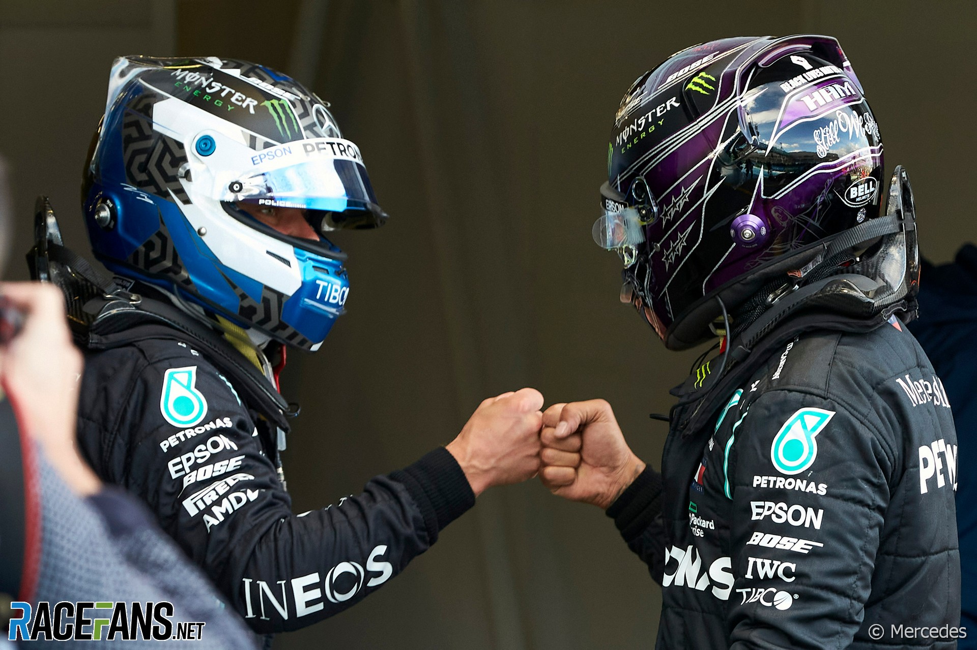 Valtteri Bottas, Lewis Hamilton, Mercedes, Nurburgring, 2020