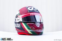 Daniil Kvyat’s Emilia-Romagna Grand Prix helmet, 2020
