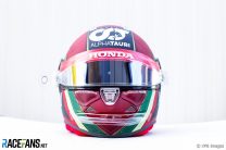Daniil Kvyat's Emilia-Romagna Grand Prix helmet, 2020