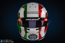 Lando Norris’s Emilia-Romagna Grand Prix helmet, 2020