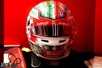 Charles Leclerc’s Emilia-Romagna Grand Prix helmet, 2020