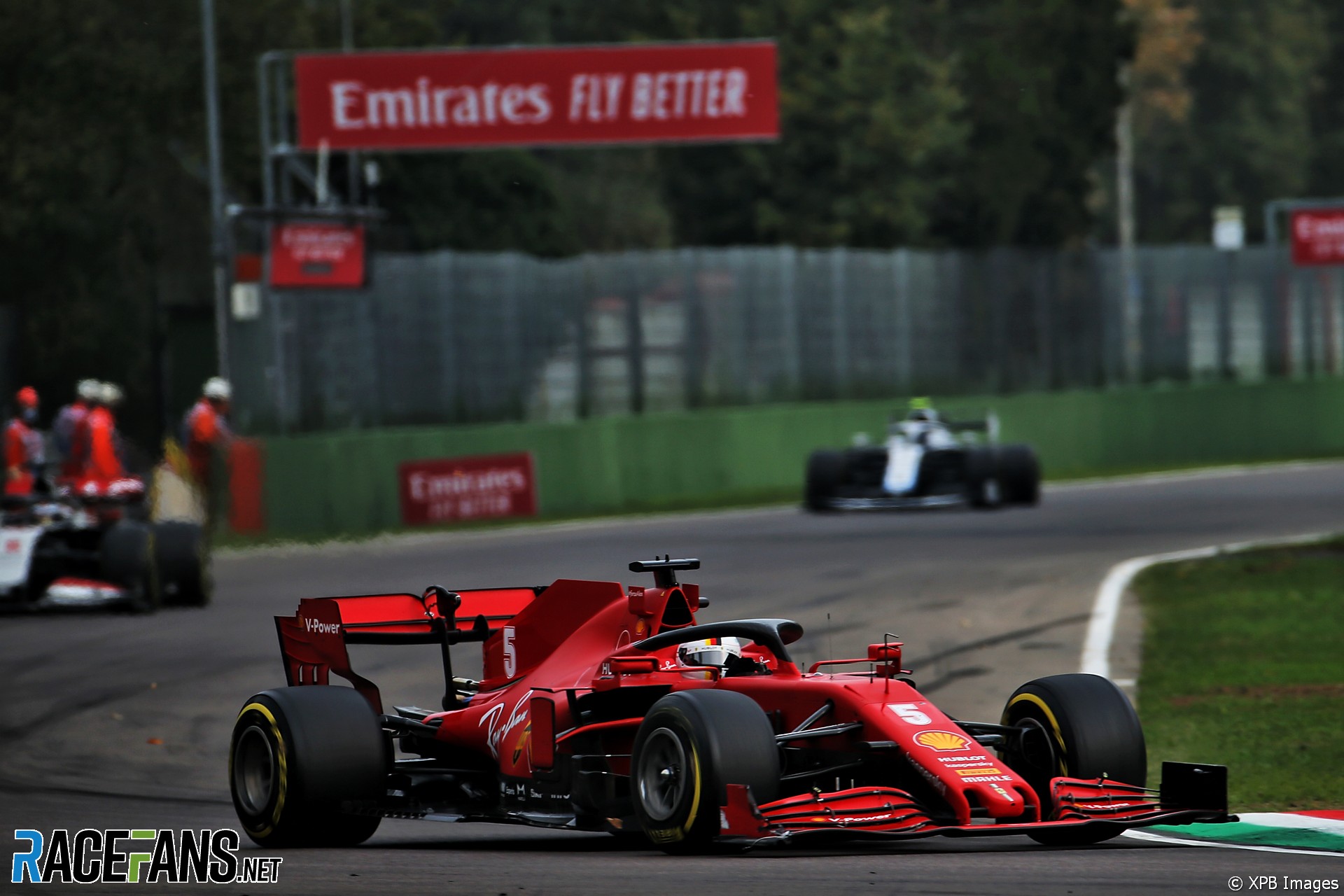 Sebastian Vettel, Ferrari, Imola, 2020