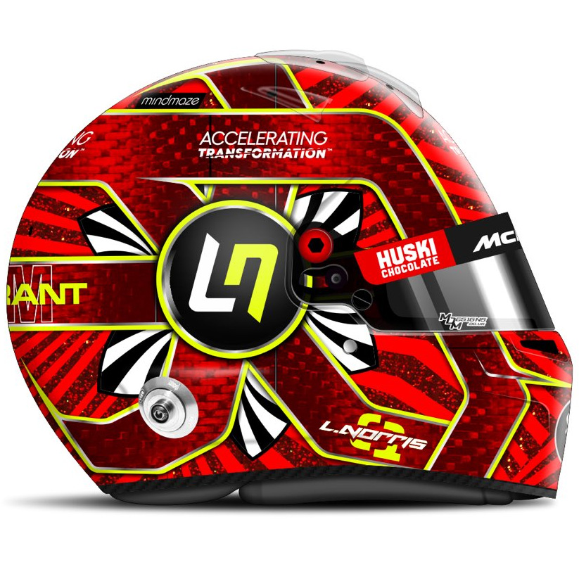 Lando Norris's unraced 2020 Turkish Grand Prix helmet