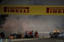 Romain Grosjean crash, Bahrain International Circuit, 2020