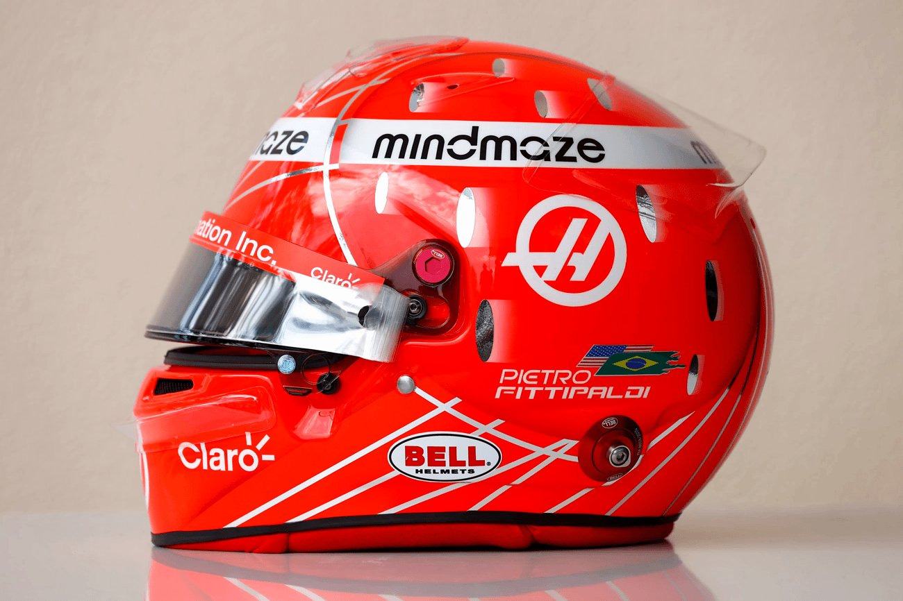 Pietro Fittipaldi's 2020 Sakhir Grand Prix helmet