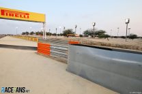 Turn three barrier, Bahrain International Circuit, 2020