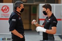 Guenther Steiner, Romain Grosjean, Haas, Bahrain International Circuit, 2020
