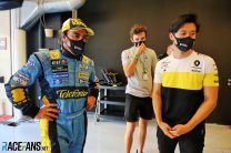 Fernando Alonso, Christian Lundgaard, Guanyu Zhou, Yas Marina, 2020