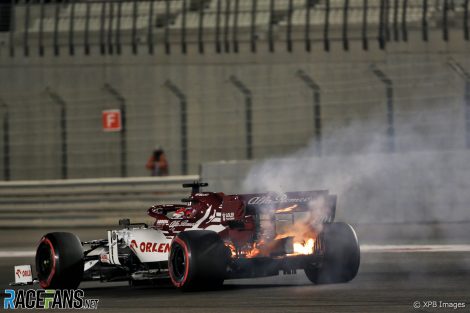Kimi Raikkonen, Alfa Romeo, Yas Marina, 2020