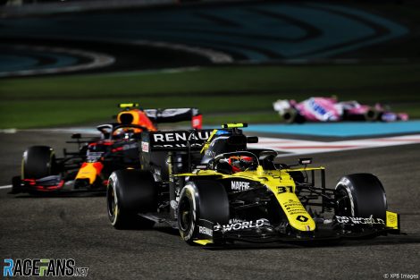 Esteban Ocon, Renault, Yas Marina, 2020