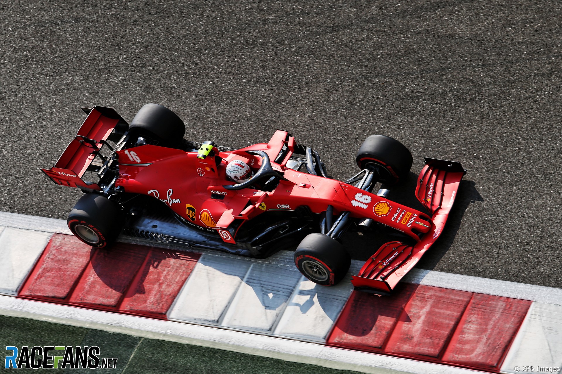 Charles Leclerc, Ferrari, Yas Marina, 2020