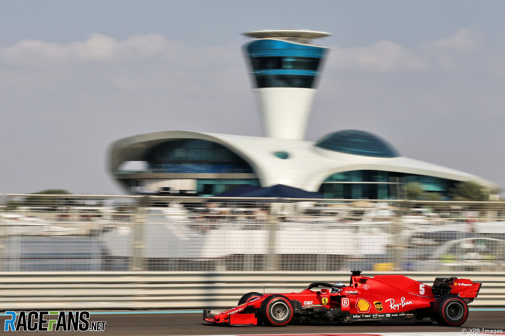 Sebastian Vettel, Ferrari, Yas Marina, 2020