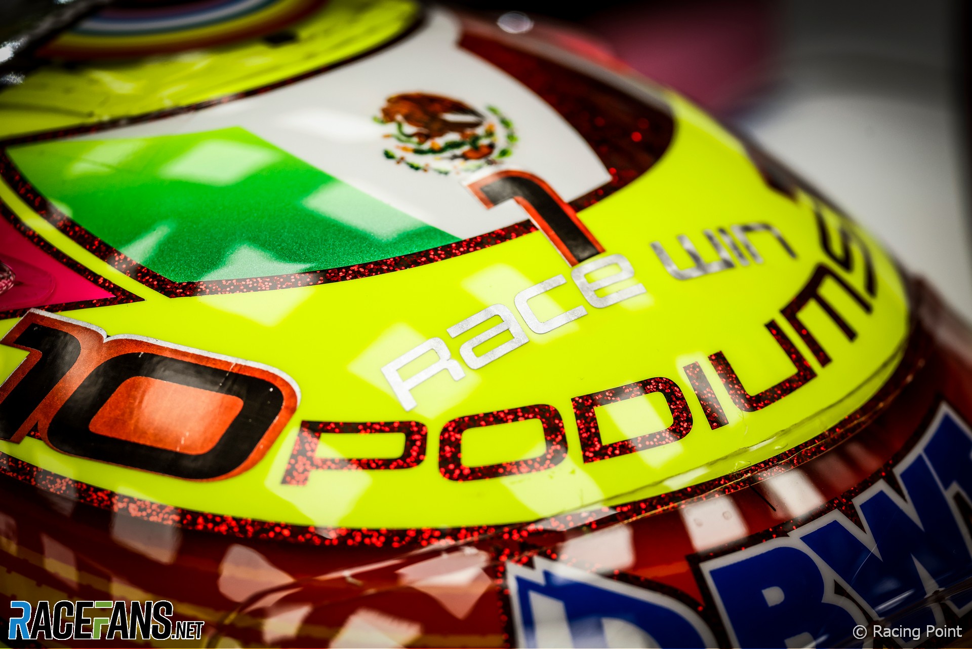 Sergio Perez’s 2020 Abu Dhabi Grand Prix helmet