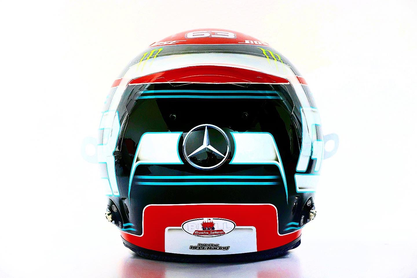 George Russell's Sakhir Grand Prix helmet