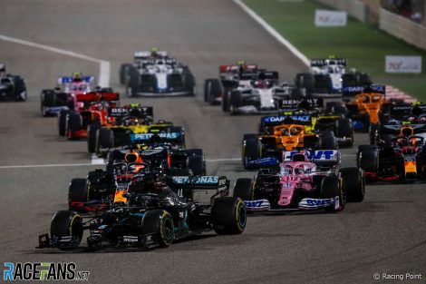 Start, Bahrain Grand Prix, 2020