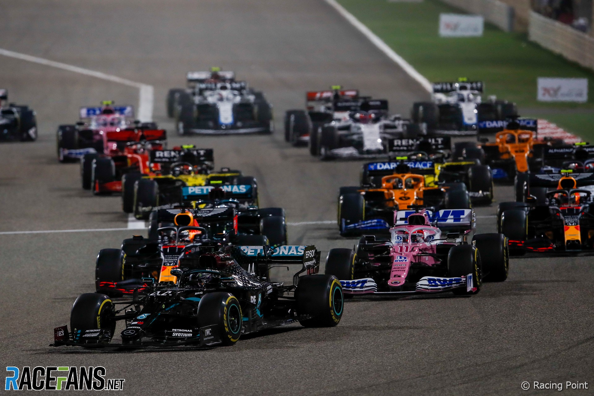Start, Bahrain Grand Prix, 2020