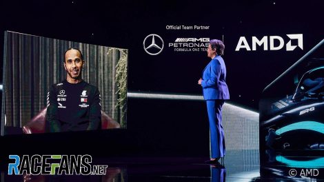 Lewis Hamilton, Lisa Su, AMD keynote, CES, 2021