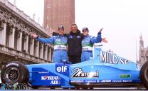 Vorstellung des neuen Formel 1 Benetton B201in Venedig