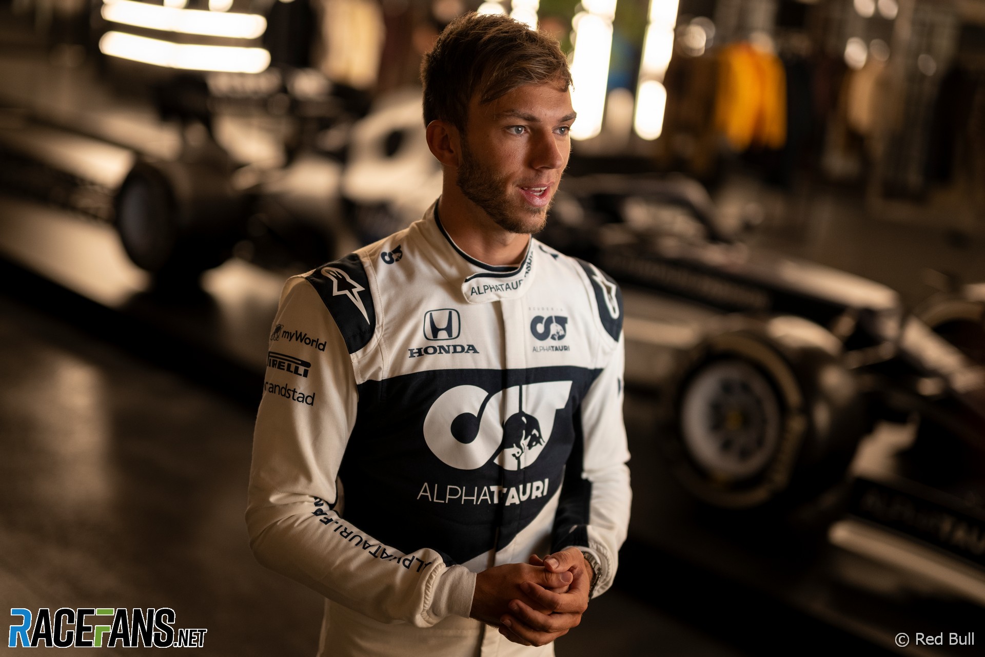 Pierre Gasly, AlphaTauri AT02 livery launch, 2021