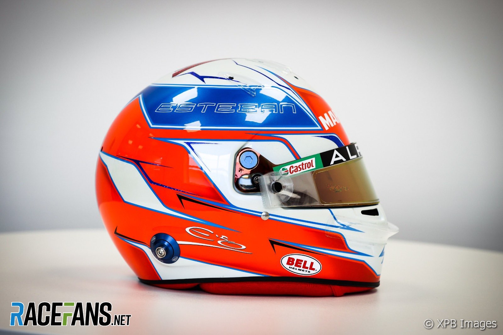 Esteban Ocon's 2021 F1 Helmet