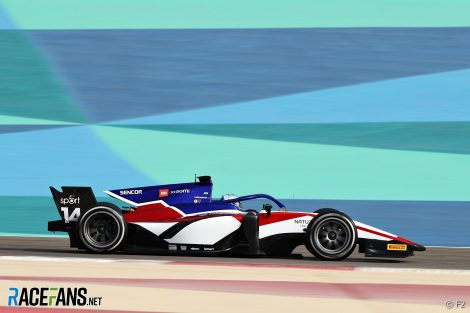 David Beckmann, Charouz, Bahrain F2 testing, 2021