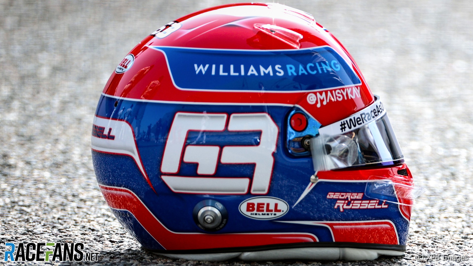 George Russell’s 2021 F1 helmet