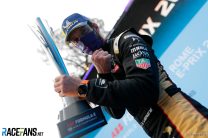 Jean-Eric Vergne (FRA), DS Techeetah, 1st position, with his trophy
