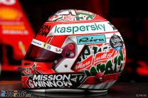 Charles Leclerc's 2021 Emilia-Romagna Grand Prix helmet
