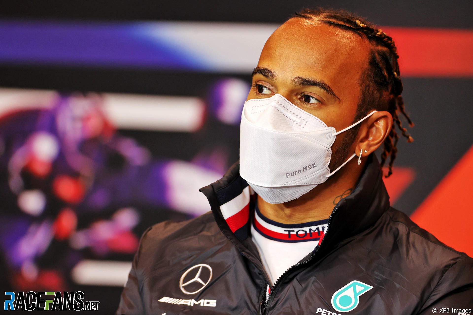 Lewis Hamilton, Mercedes, Imola, 2021