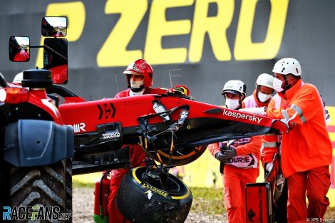 Charles Leclerc, Ferrari, Imola, 2021