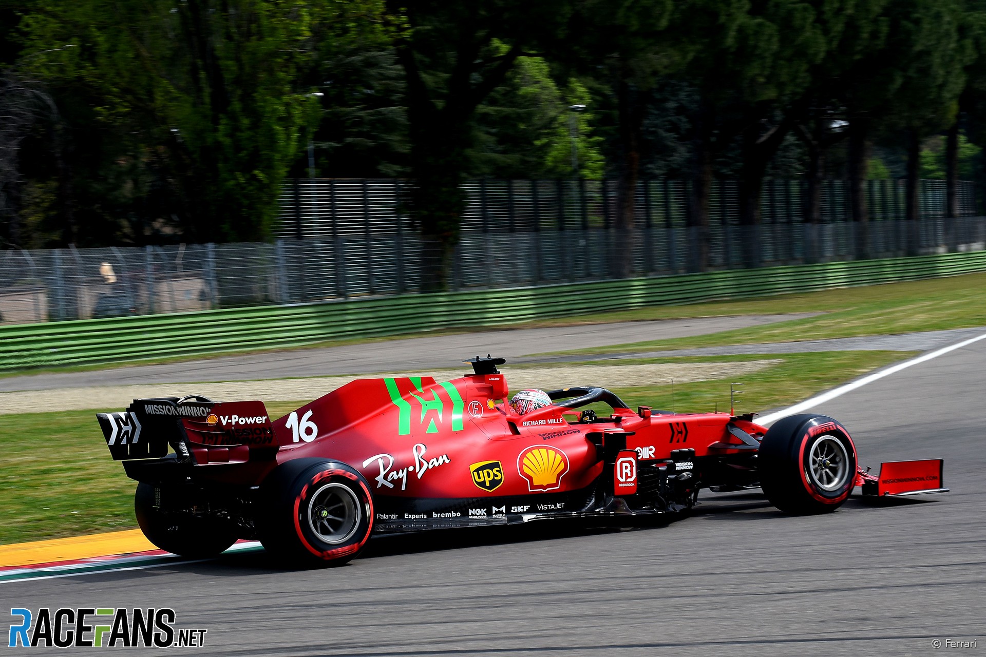 Charles Leclerc, Ferrari, Imola, 2021