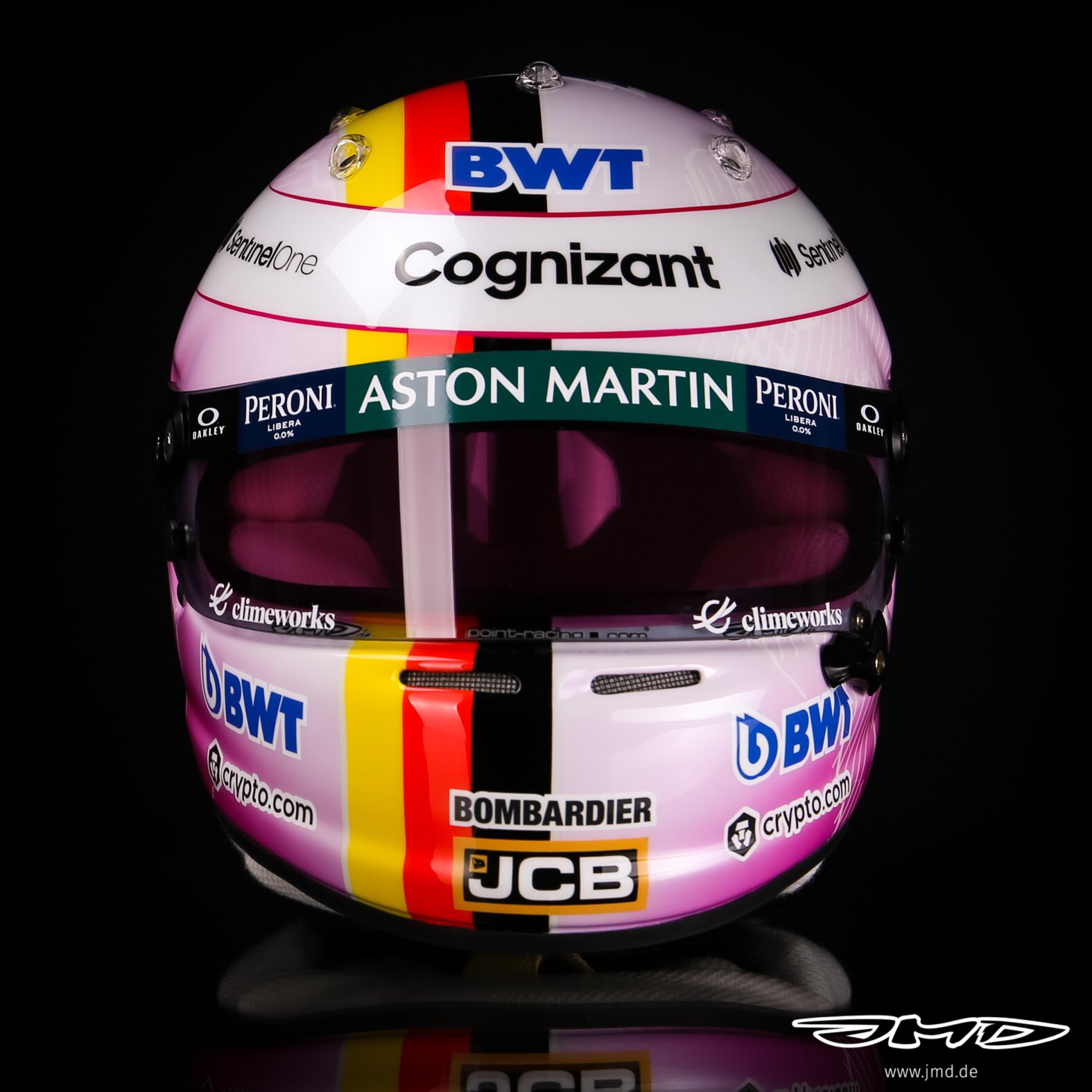 Sebastian Vettel’s Portuguese Grand Prix helmet, Algarve, 2021