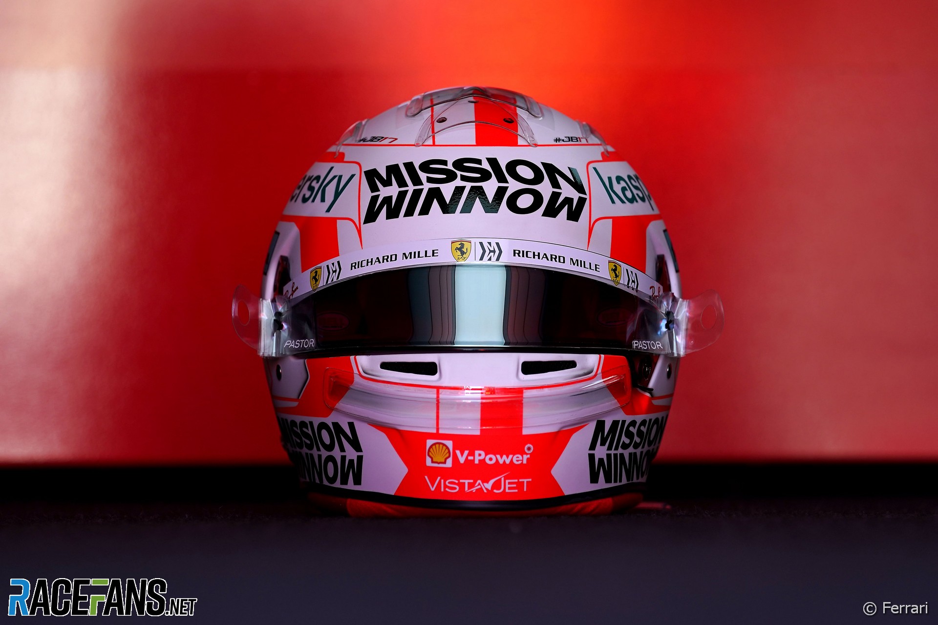 Charles Leclerc's Portuguese Grand Prix helmet, Algarve, 2021