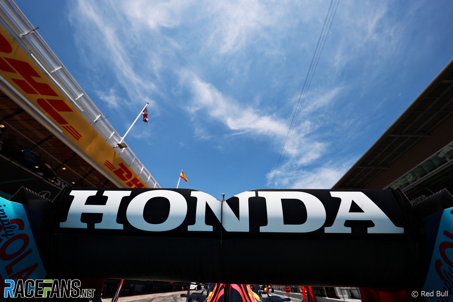 Honda logo, Red Bull, Circuit de Catalunya, 2021
