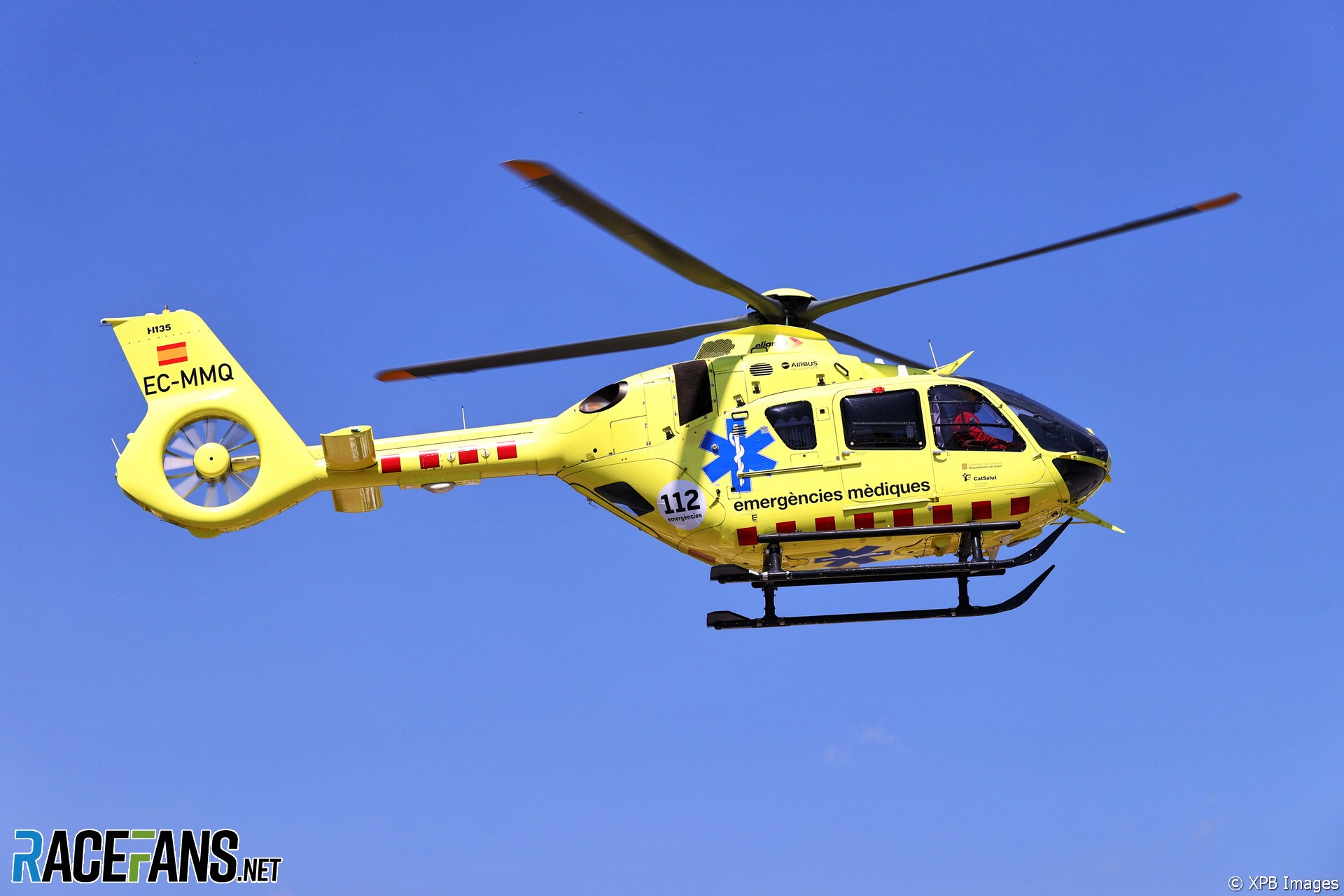 Medical helicopter, Circuit de Catalunya, 2021