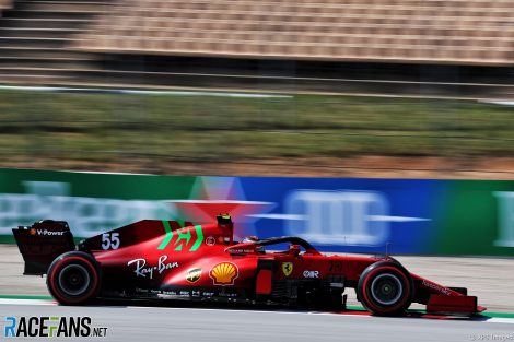 Carlos Sainz Jnr, Ferrari, Circuit de Catalunya, 2021