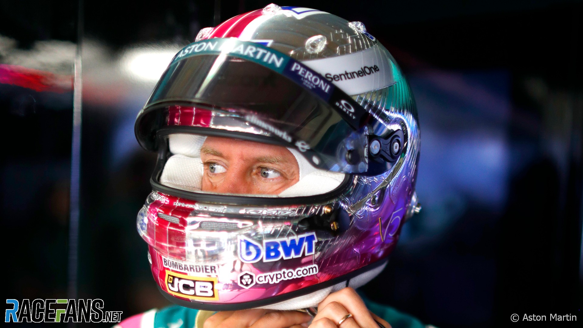 Sebastian Vettel's 2021 Monaco Grand Prix helmet