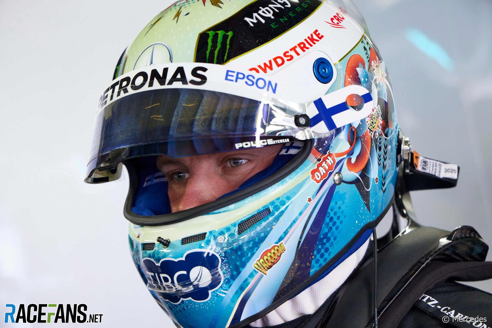 Valtteri Bottas' 2021 Monaco Grand Prix helmet
