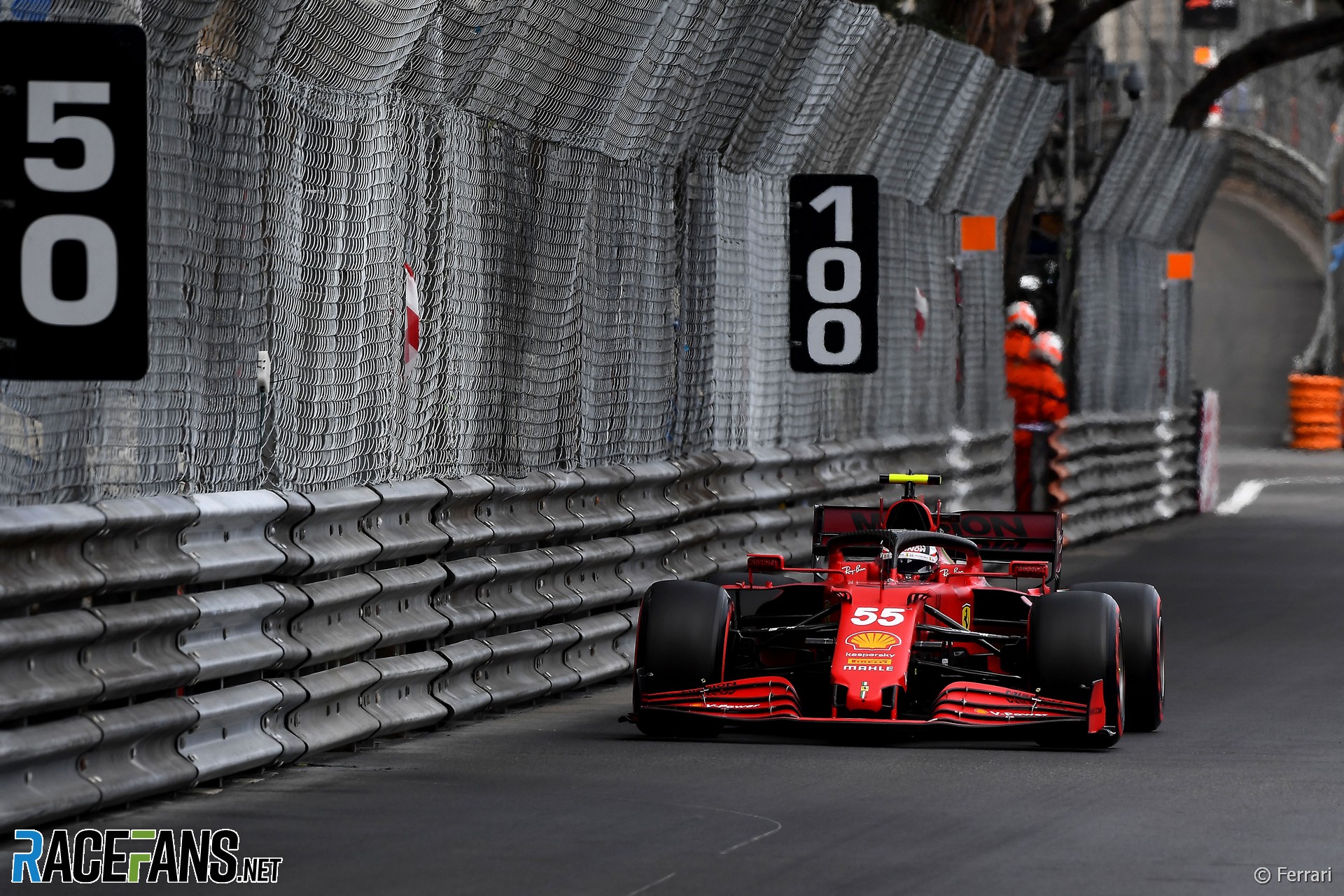 Carlos Sainz Jnr, Ferrari, Monaco, 2021