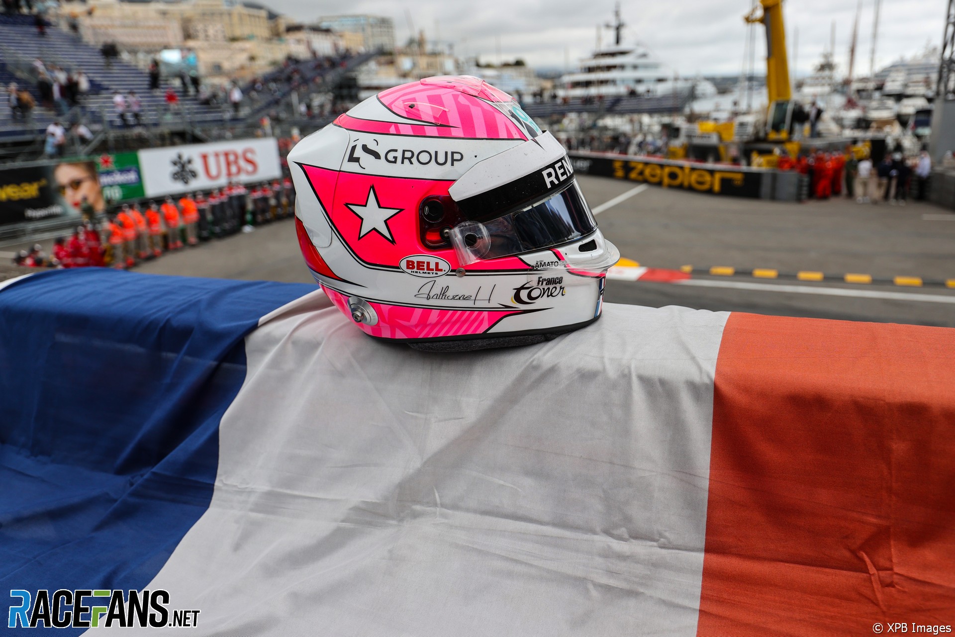 The helmet of Anthoine Hubert, Monaco, 2021