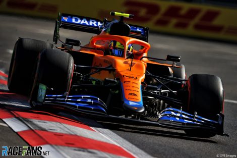 Lando Norris, McLaren, Baku City Circuit, 2021