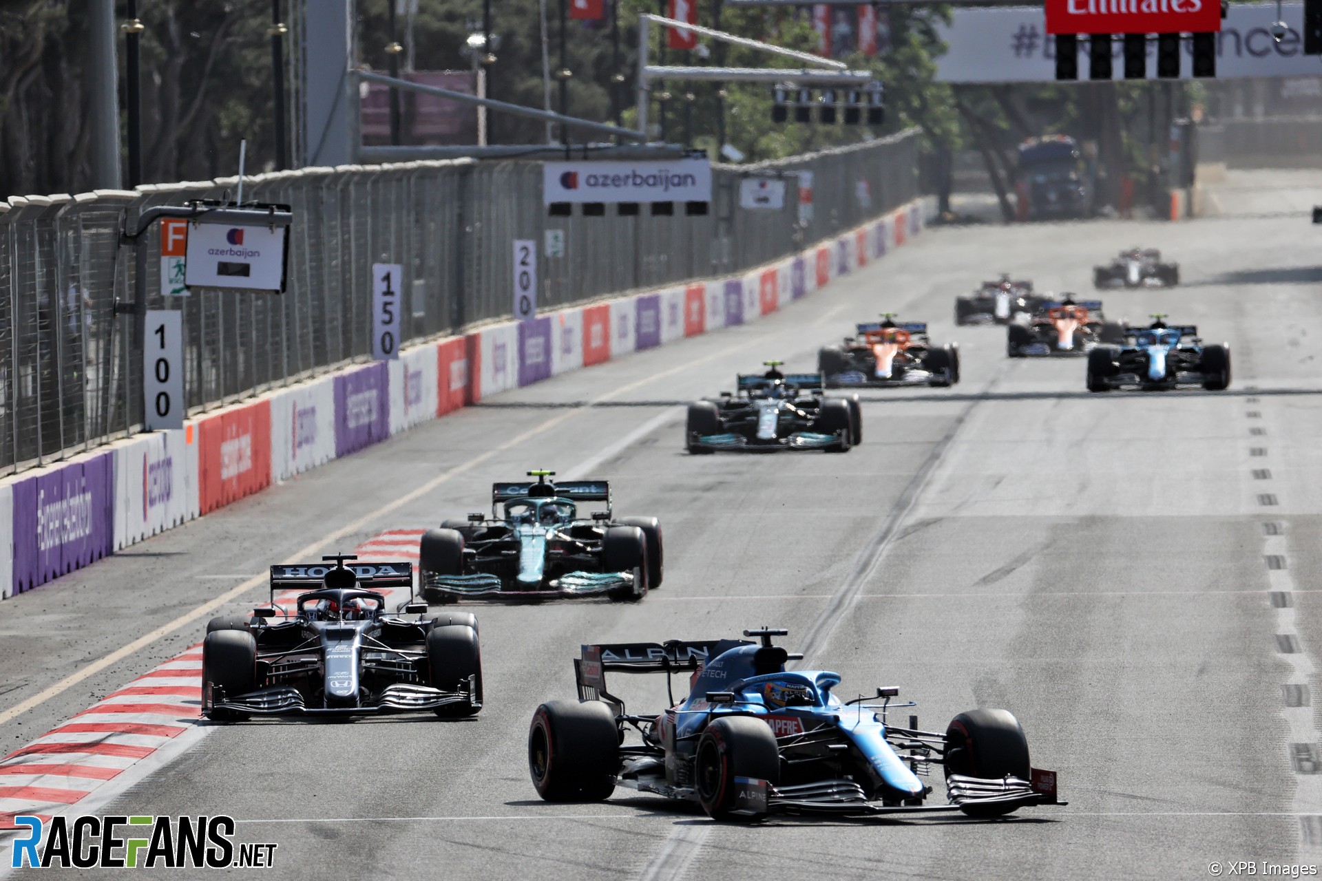 Fernando Alonso, Alpine, Baku City Circuit, 2021