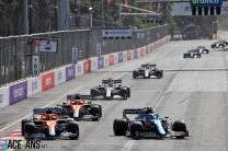 Lando Norris, McLaren, Baku City Circuit, 2021